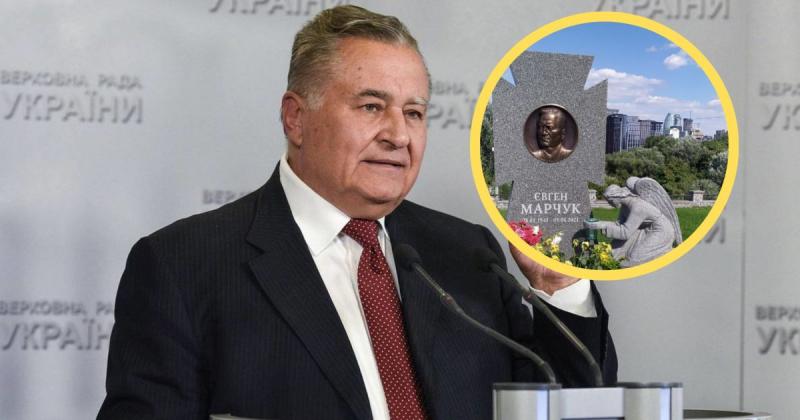 Сірий хрест та ангельська статуя: які риси має поховання екс-прем'єра Євгена Марчука.